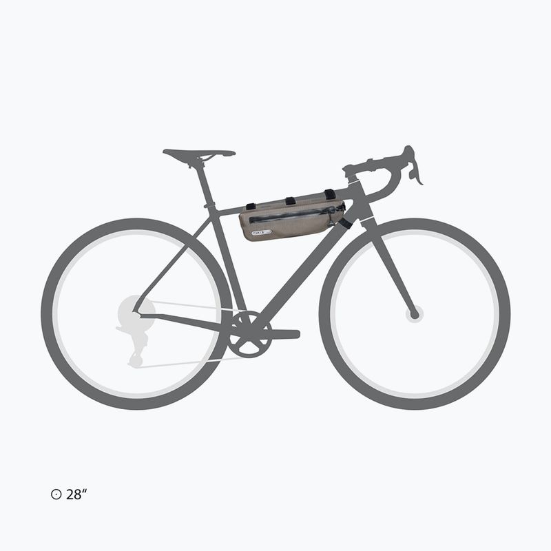 Cyklistická brašna na rám ORTLIEB Frame-Pack Toptube 3 l dark sand 9
