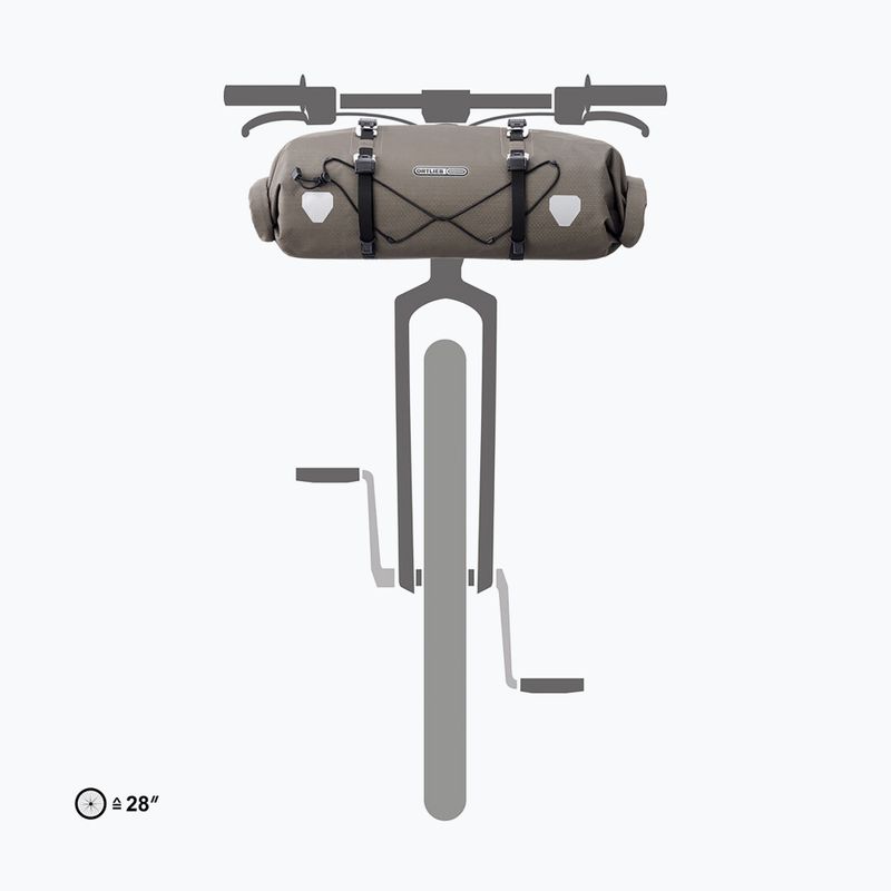 Cyklistická brašna na řídítka ORTLIEB Handlebar-Pack Flex 15 l dark sand 7