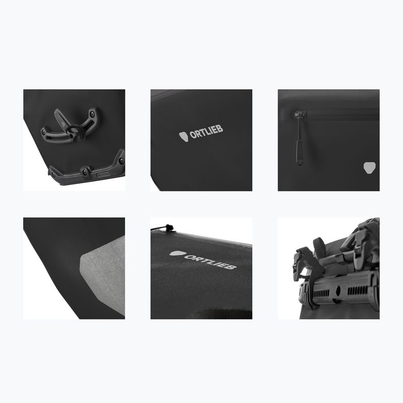 Cyklistická taška ORTLIEB Back-Roller Zip-Pocket Tidura Strong QL2.2 20 l černá 9