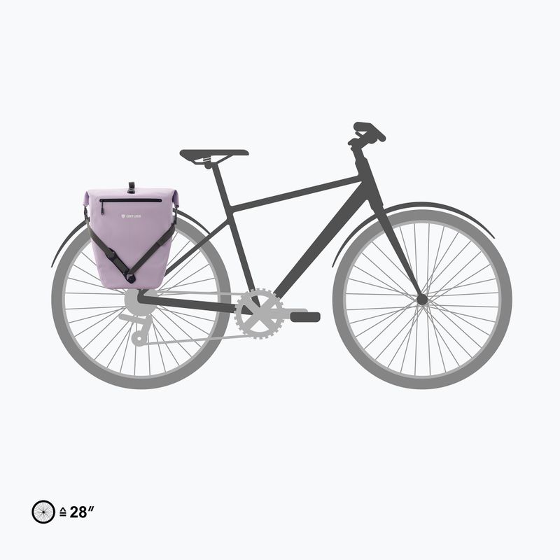 Brašna na kolo Ortlieb Tylna Back-Roller Zip-Pocket Tidura Strong QL2.2 20L lavender 8
