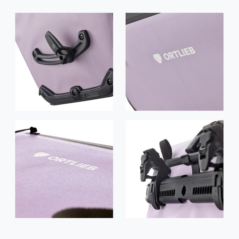 Brašna na kolo Ortlieb Tylna Back-Roller Zip-Pocket Tidura Strong QL2.2 20L lavender 9