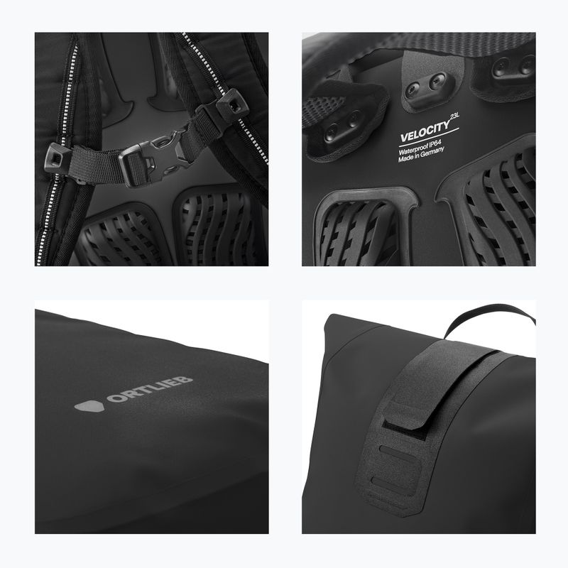 Batoh ORTLIEB Velocity Tidura Strong 23 l černý 9