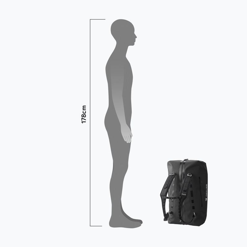 Cestovní taška ORTLIEB Duffle Zip Tidura Strong 60 l černá 10