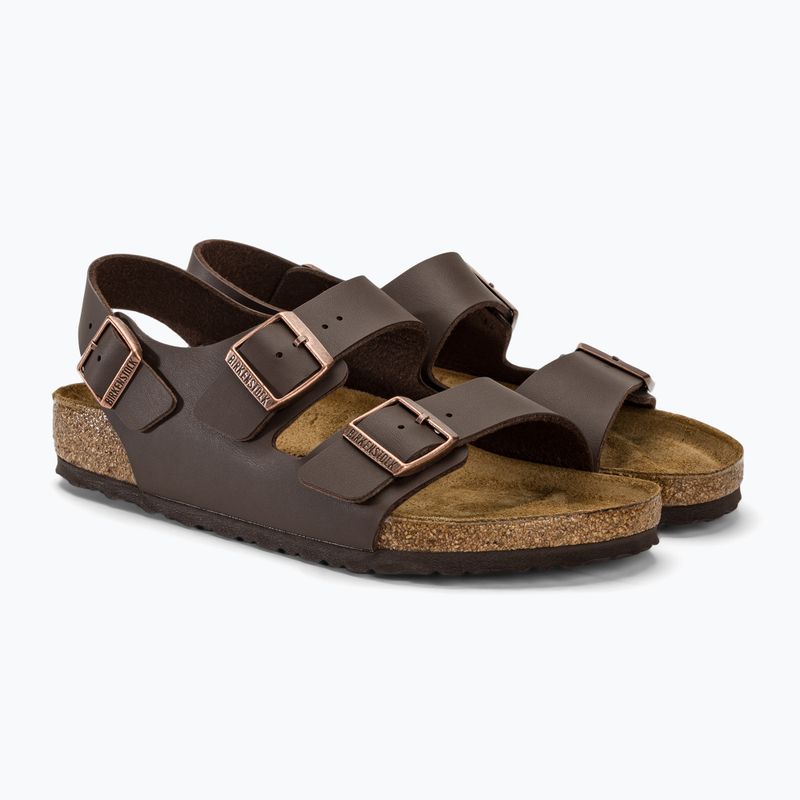 Sandály BIRKENSTOCK Milano BF Regular dark brown 4