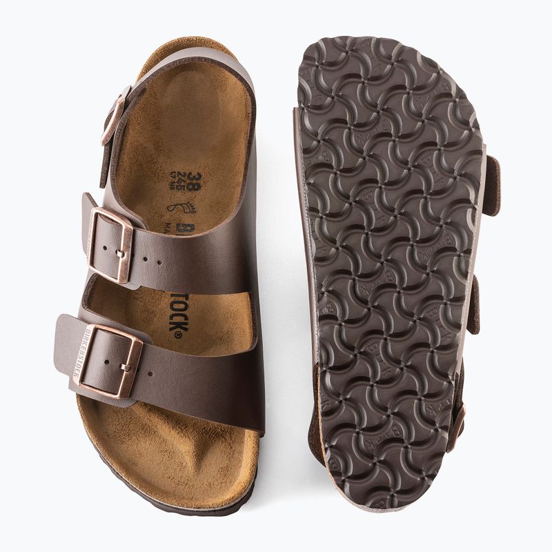 Sandály BIRKENSTOCK Milano BF Regular dark brown 9