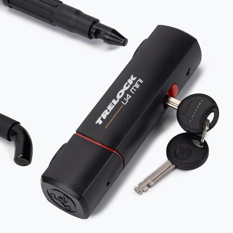 Zámek na kolo U-Lock Trelock U 4 Mini 83 - 152 černý TR-8005193 3