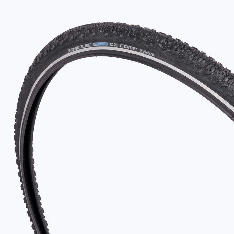 Cyklistický plášť SCHWALBE CX Comp K-Guard SBC 28 x 1.50 black reflective 2