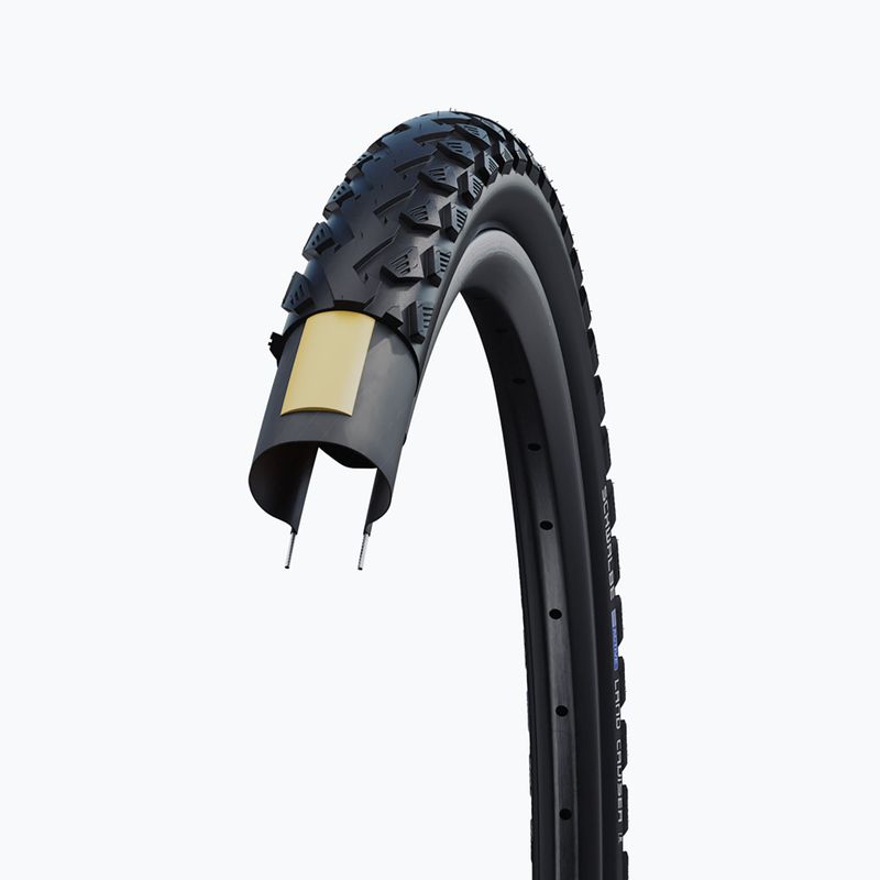 SCHWALBE Land Cruiser K-Guard SBC drátěný černý plášť na kolo 6