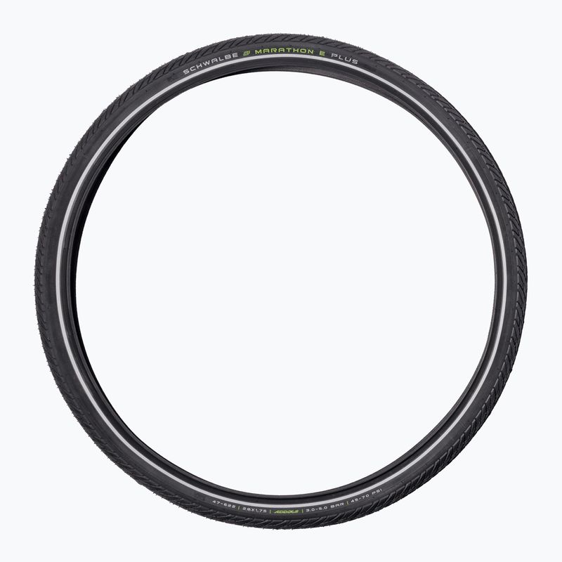 SCHWALBE Marathon E-Plus Smart Dualguard Addix E wire black reflexní plášť na kolo 3