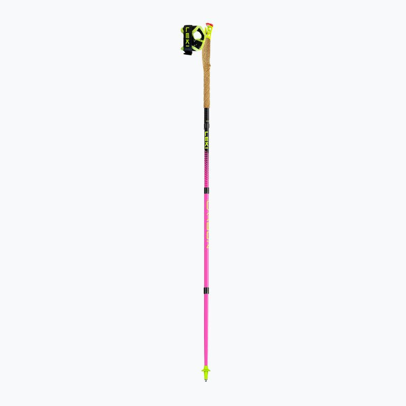 Běžecké hole Leki Ultratrail FX.One neonpink/neonyellow/naturalcarbon 6