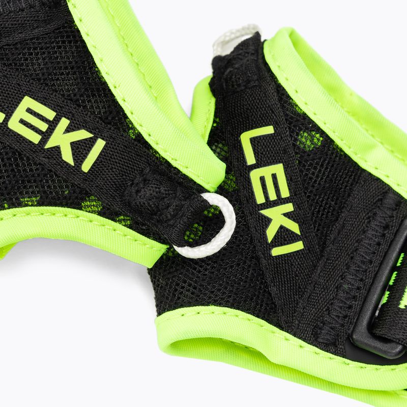 Poutko na hole LEKI Shark Frame Strap Mesh black/neonyellow 4