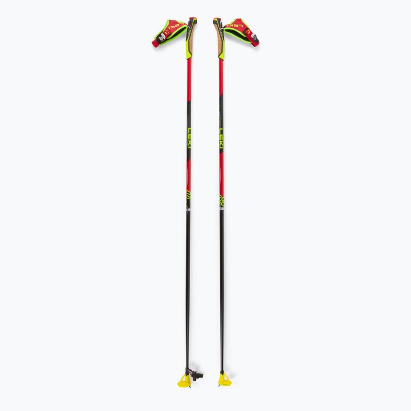 Běžkařské hole LEKI PRC 750 bright red/neon yellow/black