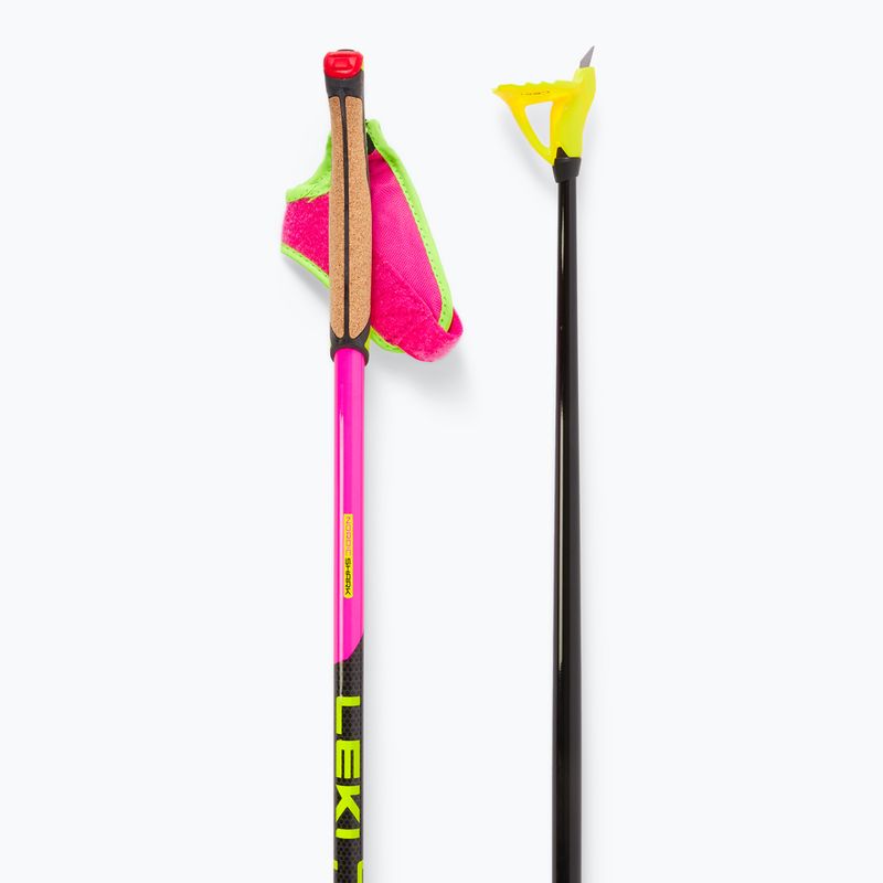 Běžkařské hole LEKI PRC 750 neon pink/neon yellow/black 3