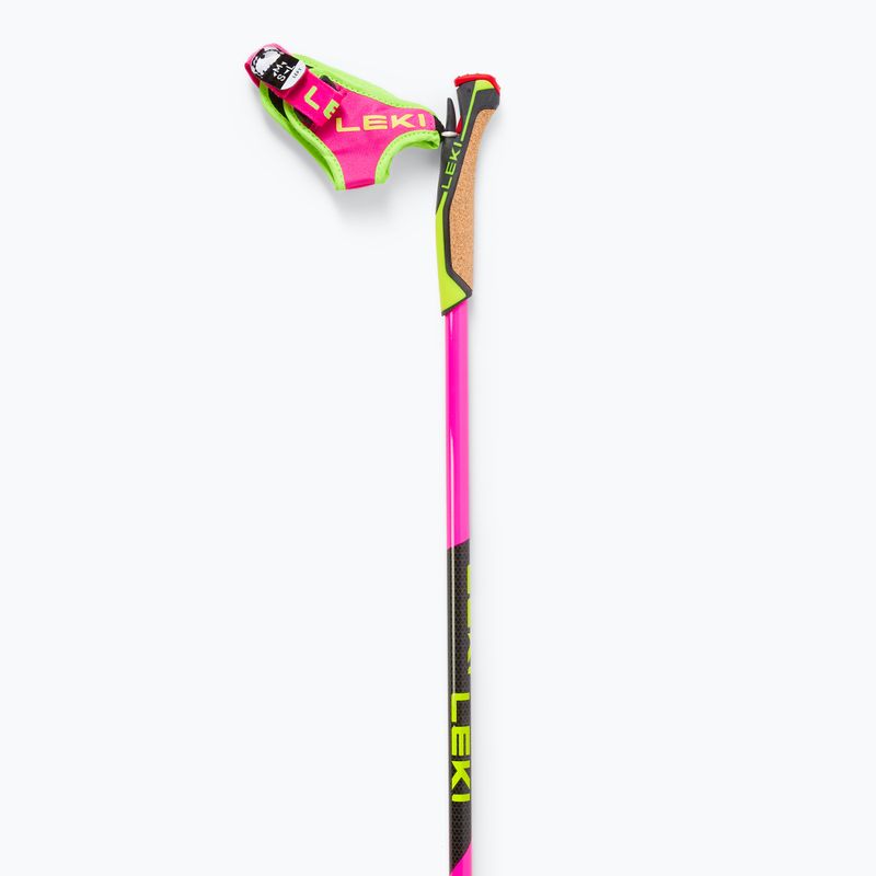 Běžkařské hole LEKI PRC 750 neon pink/neon yellow/black 4