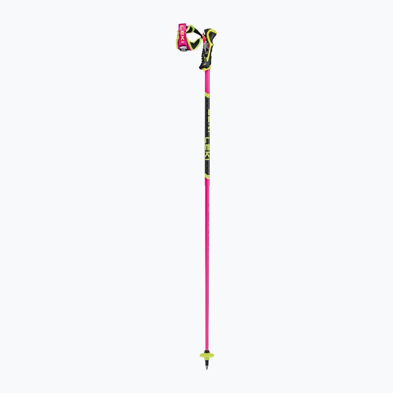 Lyžařské hole LEKI Venom SL 3D neon pink/black/neon yellow 2