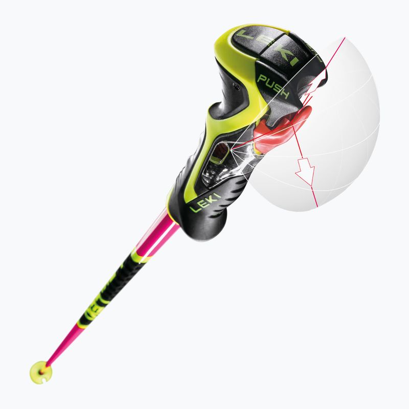 Lyžařské hole LEKI Venom SL 3D neon pink/black/neon yellow 7