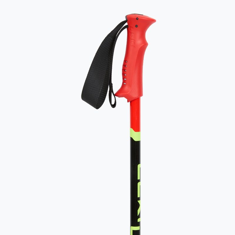 Lyžařské hůlky dziecięce LEKI Racing bright red/ black/ neon yellow 2