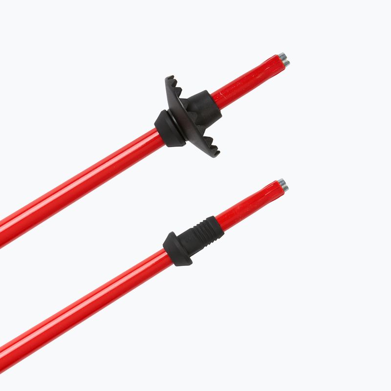 Lyžařské hůlky dziecięce LEKI Racing bright red/ black/ neon yellow 5