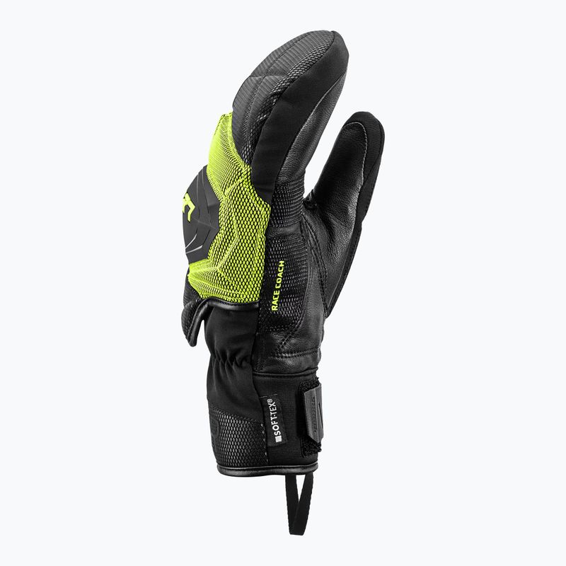 Pánské lyžařské rukavice LEKI WCR Coach 3D Mitt black/ice lemon 4