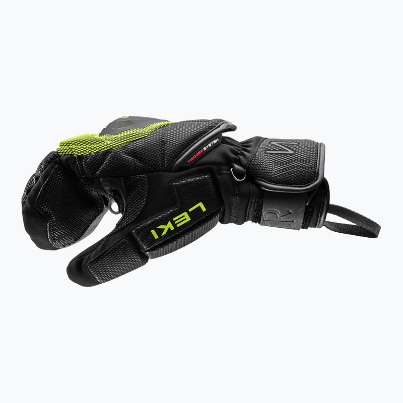 Pánské lyžařské rukavice LEKI WCR Coach 3D Mitt black/ice lemon 5