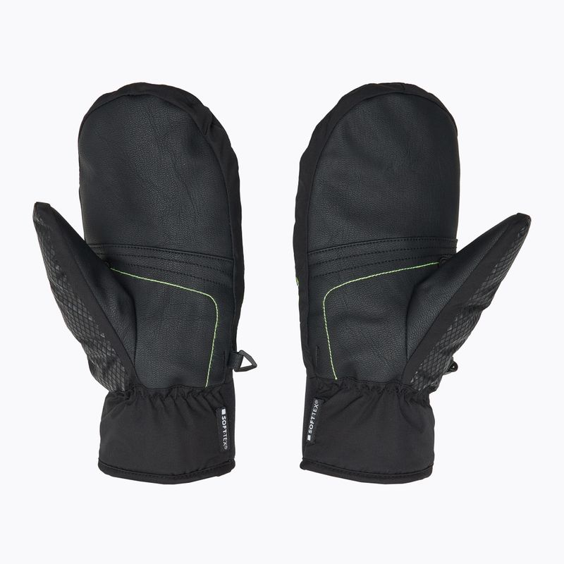 Dětské lyžařské rukavice LEKI WCR Team 3D Junior Mitt black/ ice lemon 3