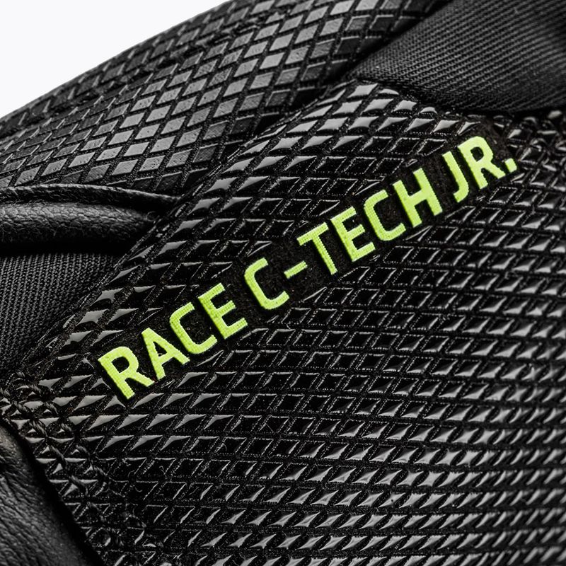 Dětské lyžařské rukavice LEKI WCR C-Tech 3D Junior Mitt black/ice lemon 7