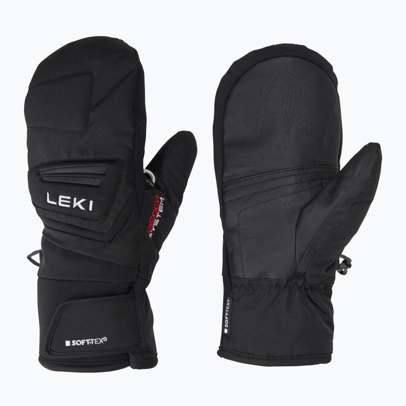 Dětské lyžařské rukavice LEKI Griffin 3D Junior Mitt black