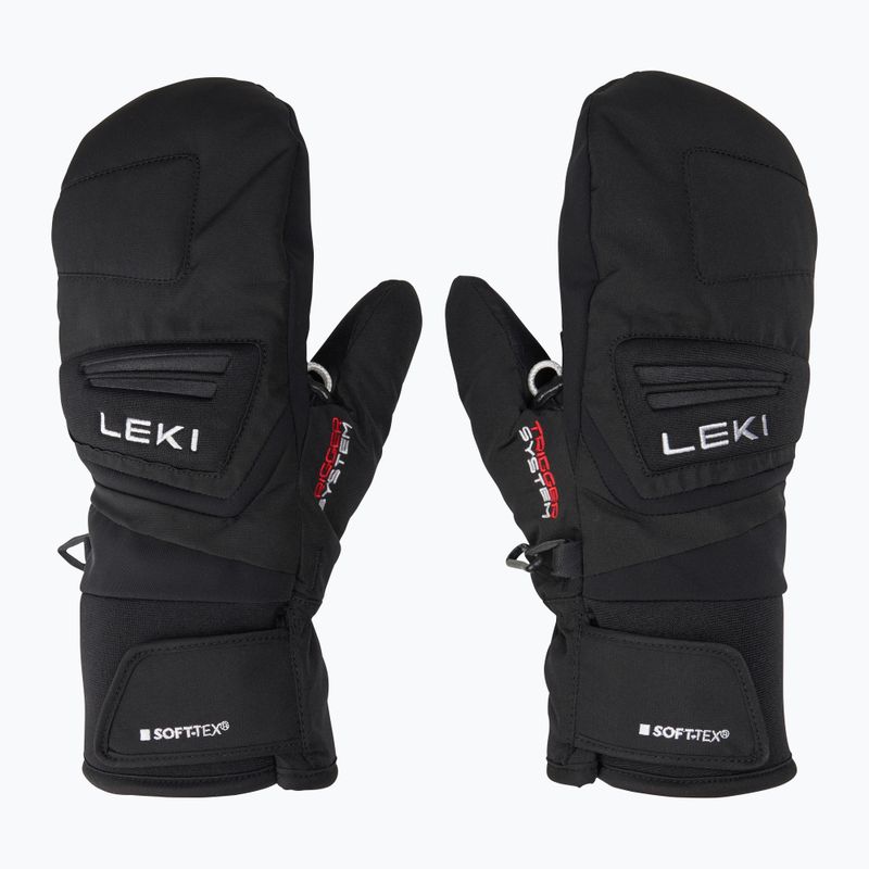 Dětské lyžařské rukavice LEKI Griffin 3D Junior Mitt black 2