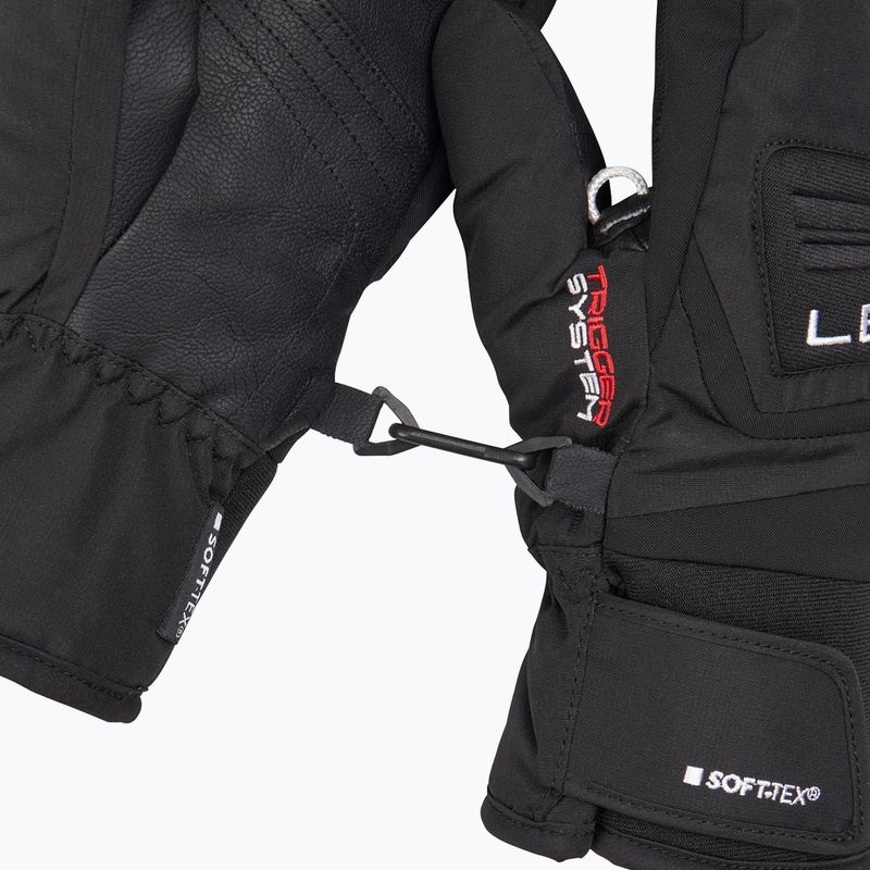 Dětské lyžařské rukavice LEKI Griffin 3D Junior Mitt black 5