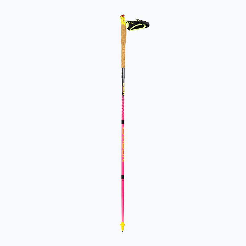 Běžecké hole Leki Ultratrail FX.One neonpink/neonyellow/naturalcarbon 2
