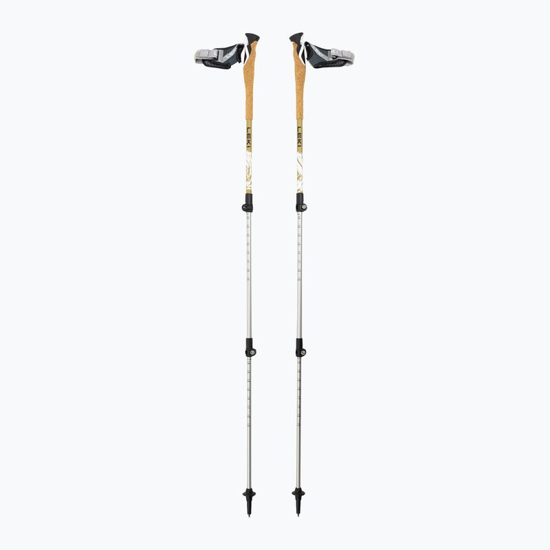 Trekingové hole LEKI Cross Trail TA white/goldbrown/black