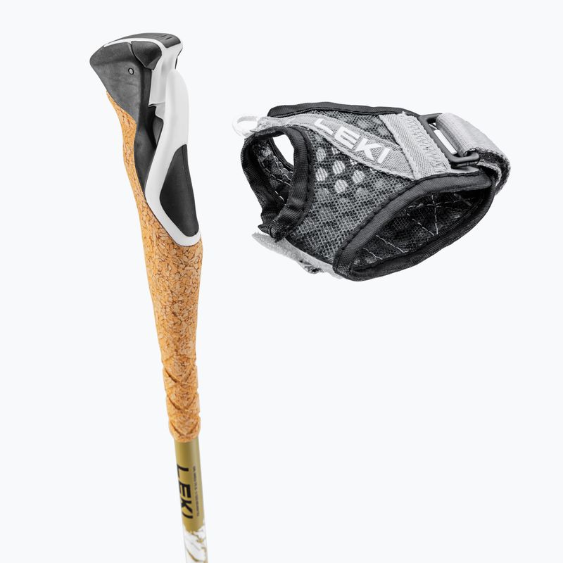 Trekingové hole LEKI Cross Trail TA white/goldbrown/black 10