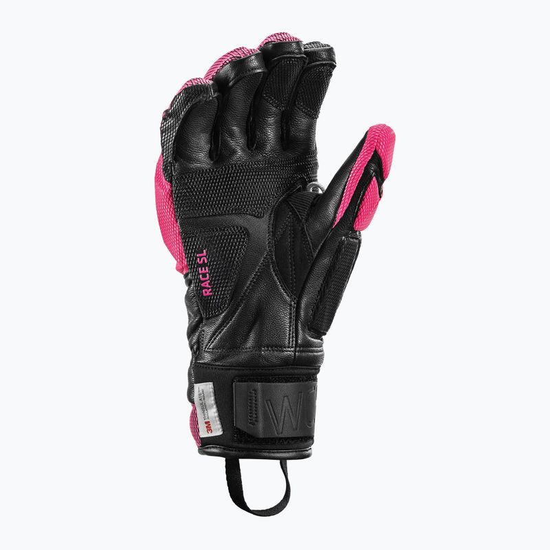 Dámské lyžařské rukavice  LEKI WCR Venom SL 3D black/ pink 8