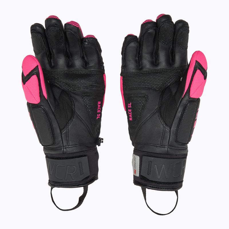 Dámské lyžařské rukavice  LEKI WCR Venom SL 3D black/ pink 2