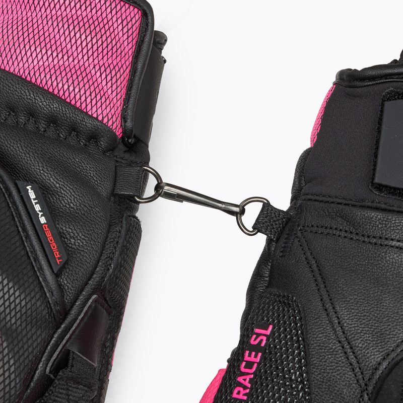 Dámské lyžařské rukavice  LEKI WCR Venom SL 3D black/ pink 6