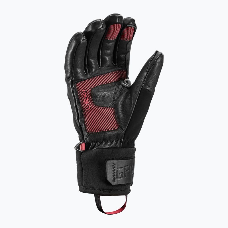 Dámské lyžařské rukavice  LEKI Griffin Pro 3D black/ rose 8