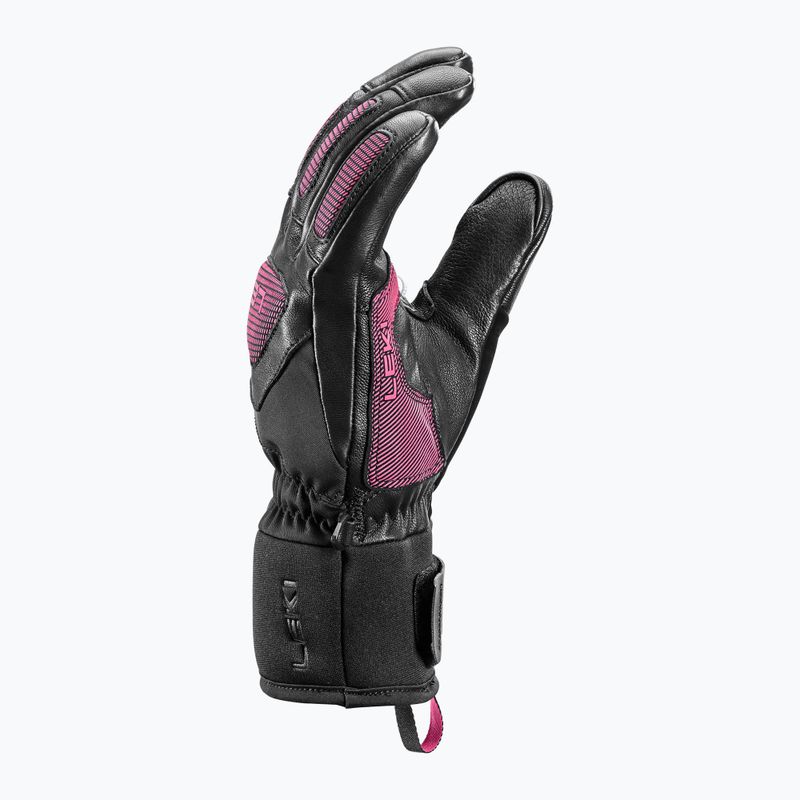 Dámské lyžařské rukavice  LEKI Griffin Pro 3D black/ rose 9