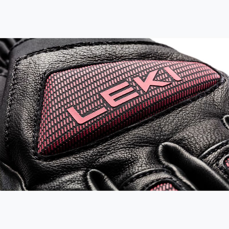 Dámské lyžařské rukavice  LEKI Griffin Pro 3D black/ rose 11