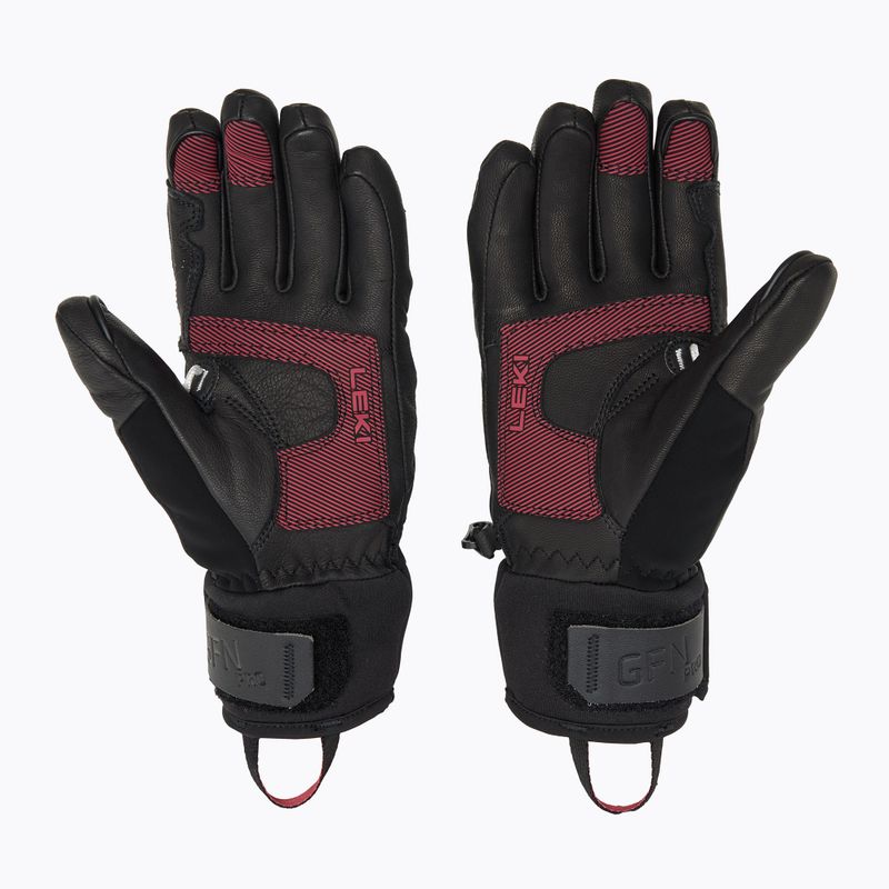 Dámské lyžařské rukavice  LEKI Griffin Pro 3D black/ rose 2