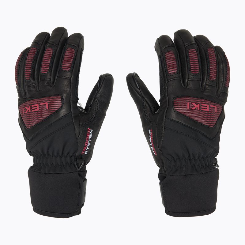Dámské lyžařské rukavice  LEKI Griffin Pro 3D black/ rose 3