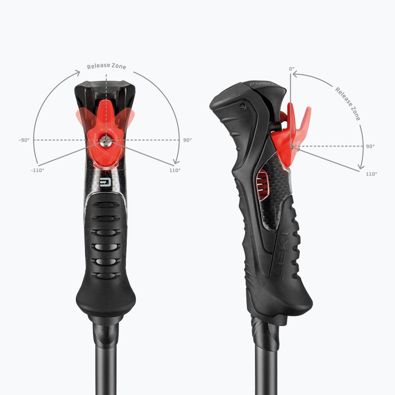 Lyžařské hole LEKI Airfoil 3D black/dark anthracite 6