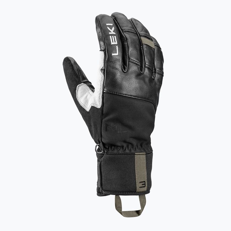 Pánské lyžařské rukavice Leki Montera Pro GTX black/white/burnt olive 2
