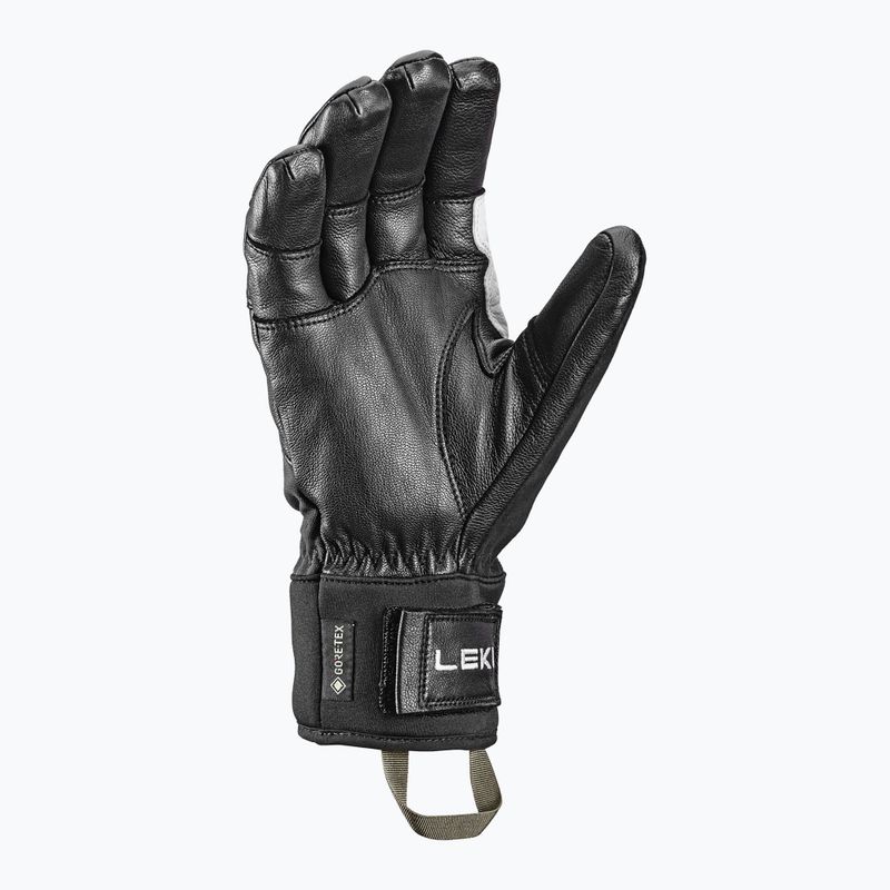 Pánské lyžařské rukavice Leki Montera Pro GTX black/white/burnt olive 3