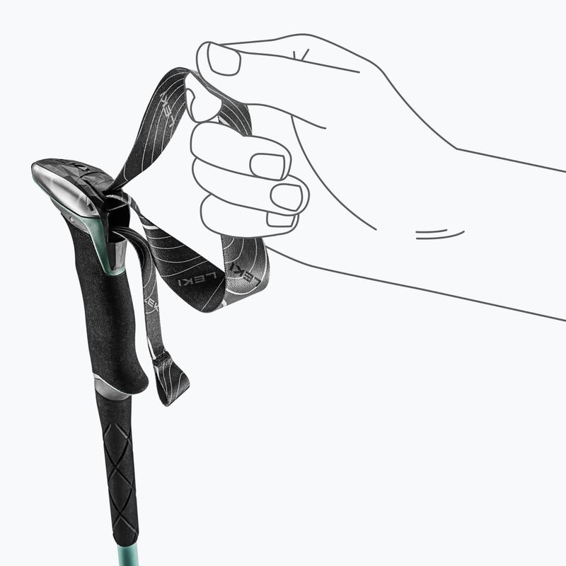 Trekové hole LEKI Makalu Lite malachite green/dark malachite green/white 6