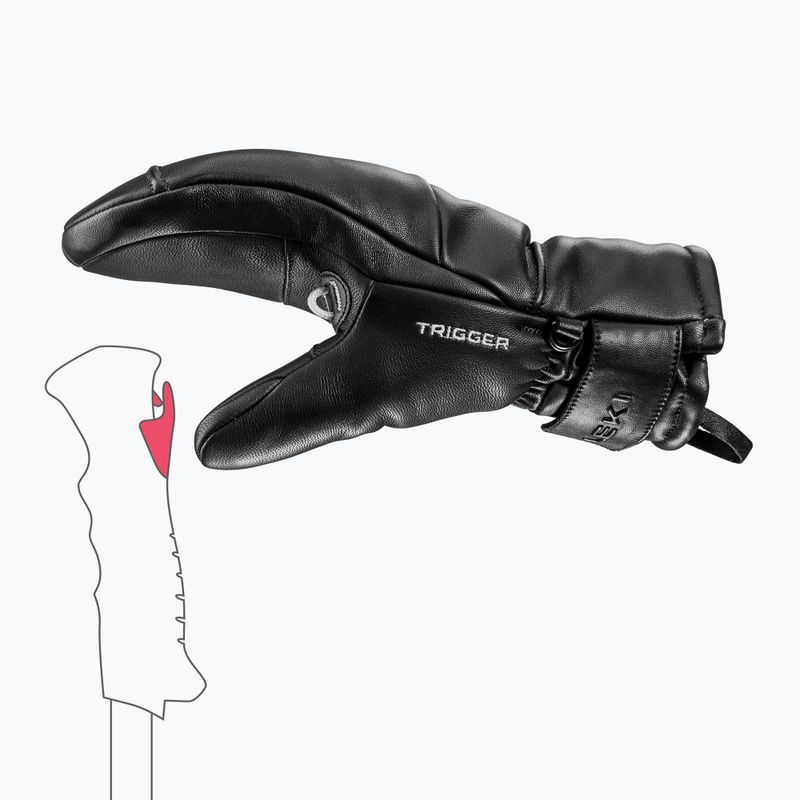 Dámské lyžařské rukavice LEKI Glace Prime TR Women Mitt black 5