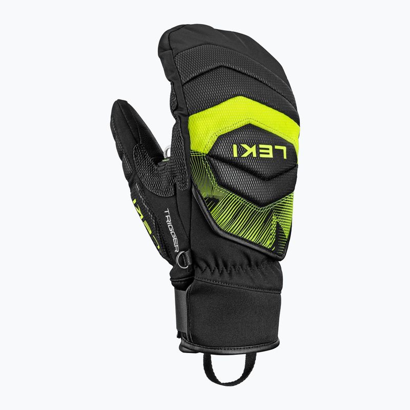 Lyžařské rukavice LEKI WCR Core TR Mitt black/neon yellow 2