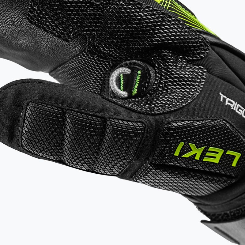 Lyžařské rukavice LEKI WCR Core TR Mitt black/neon yellow 5