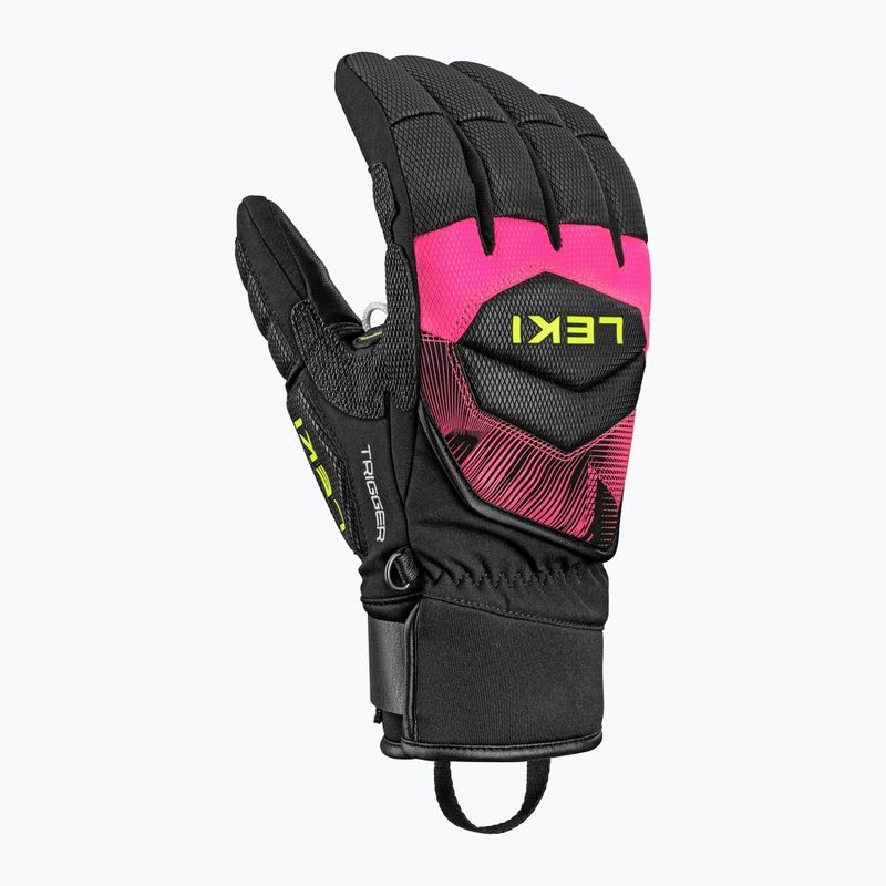 Lyžařské rukavice LEKI WCR Core TR black/neon pink/neon yellow 2
