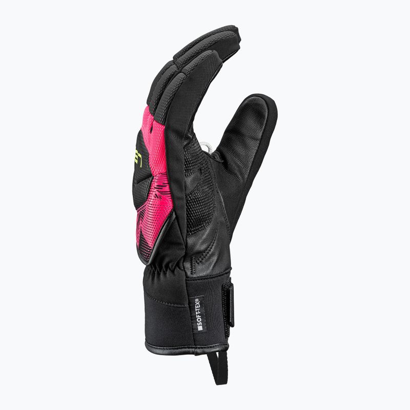 Lyžařské rukavice LEKI WCR Core TR black/neon pink/neon yellow 4
