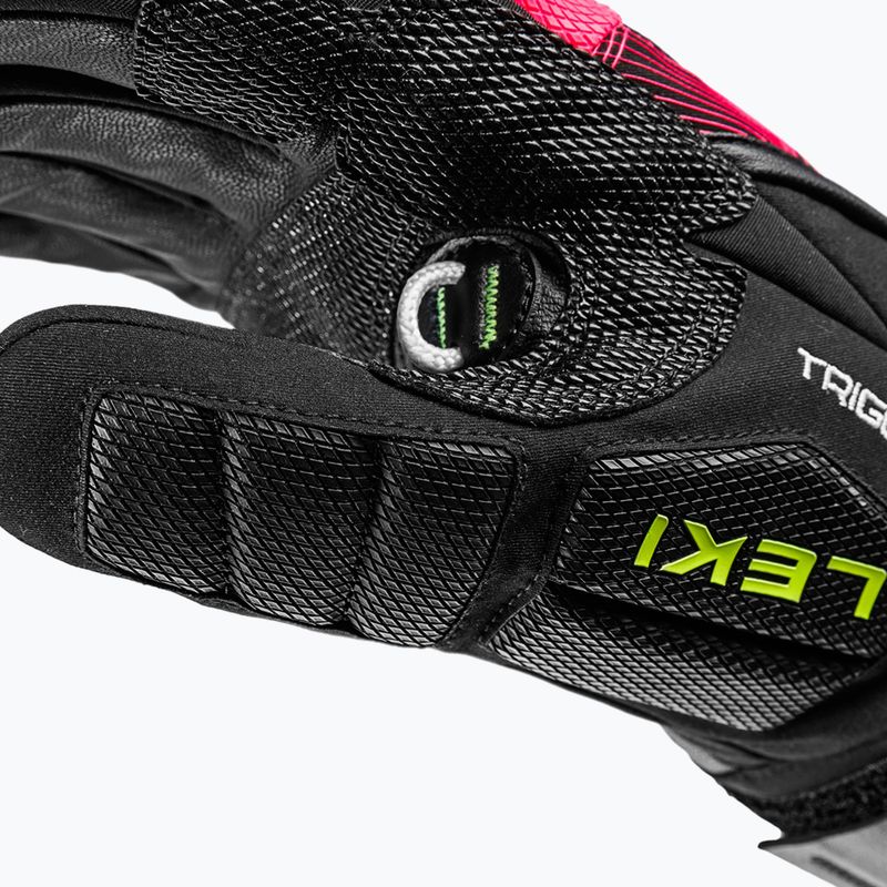 Lyžařské rukavice LEKI WCR Core TR black/neon pink/neon yellow 5